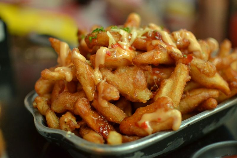 Loaded Waffle Fries at Hangry Joe's